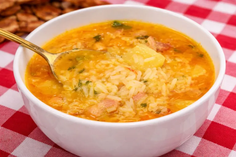 Imagem da Receita de Canja de Galinha com Bacon.