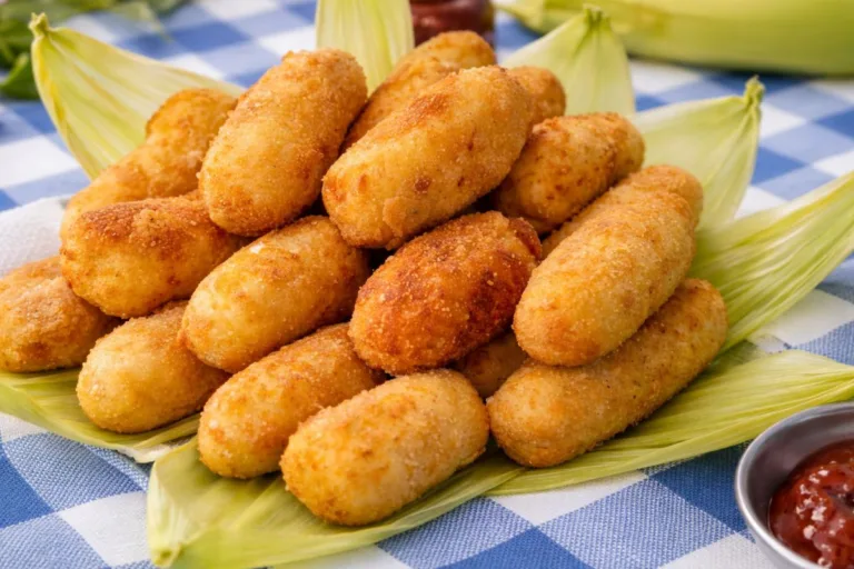 Imagem da Receita de Croquete Mineiro de Milho Verde com Queijo.
