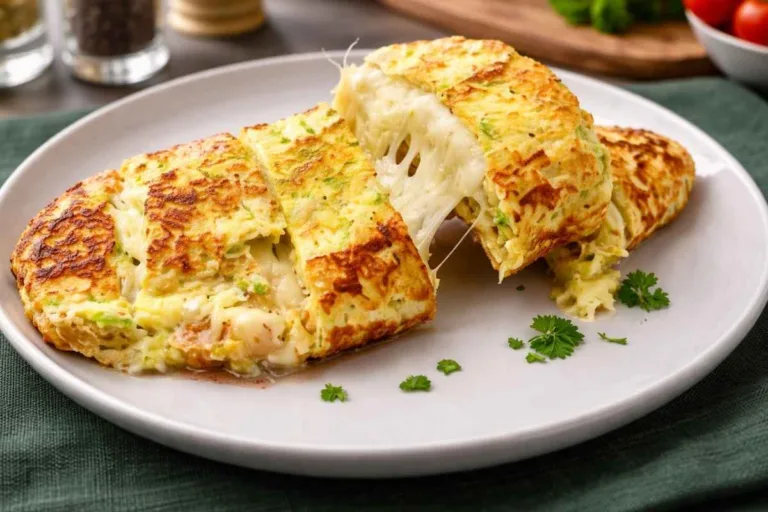 Imagem da Receita de Rocambole de Abobrinha com Queijo para um Almoço Fitness.