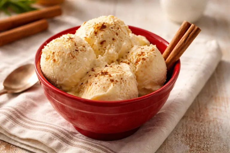 Imagem da Receita de Sorvete Caseiro de Canela.