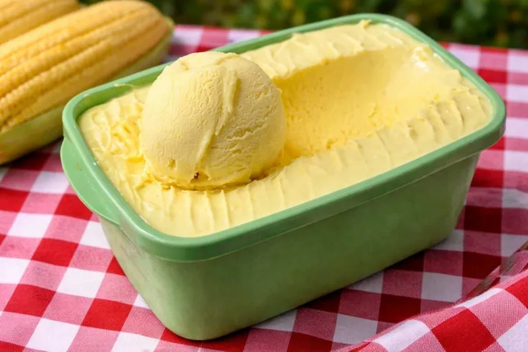 Imagem da Receita de Sorvete Caseiro de Milho Verde.