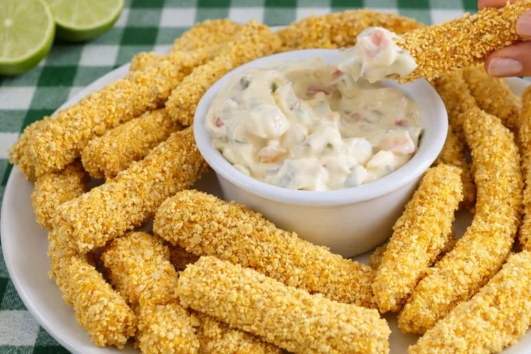 Imagem da receita de Tiras de Tilápia Empanada com Molho Tártaro