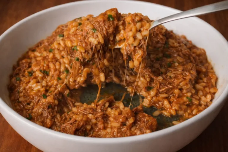 Imagem da Receita de Arroz Caldoso com Costela Desfiada.