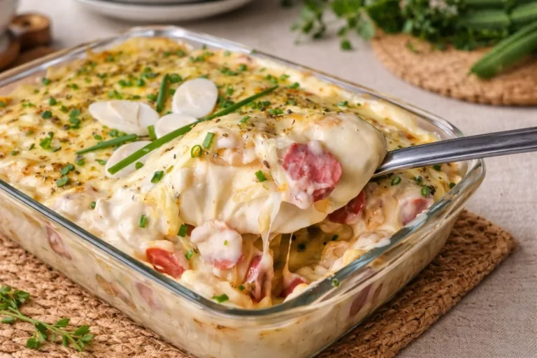 Imagem da Receita de Batata Gratinada com Calabresa e Palmito.