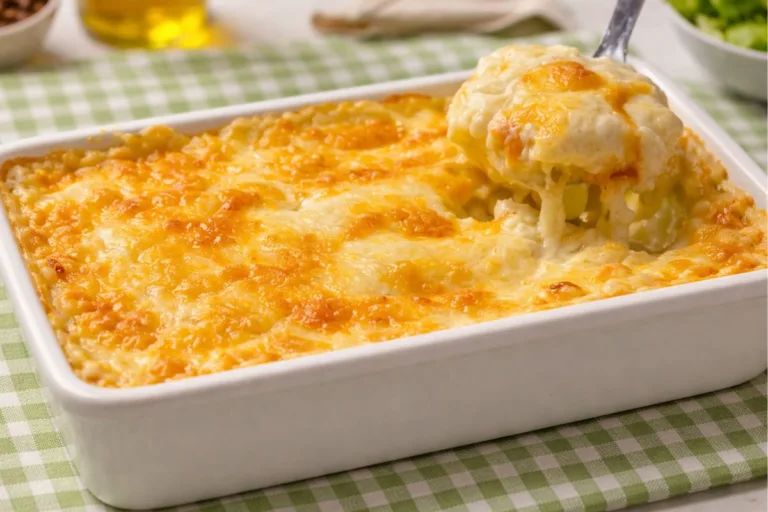 Imagem da Receita de Batata Gratinada com Queijo e Alho.