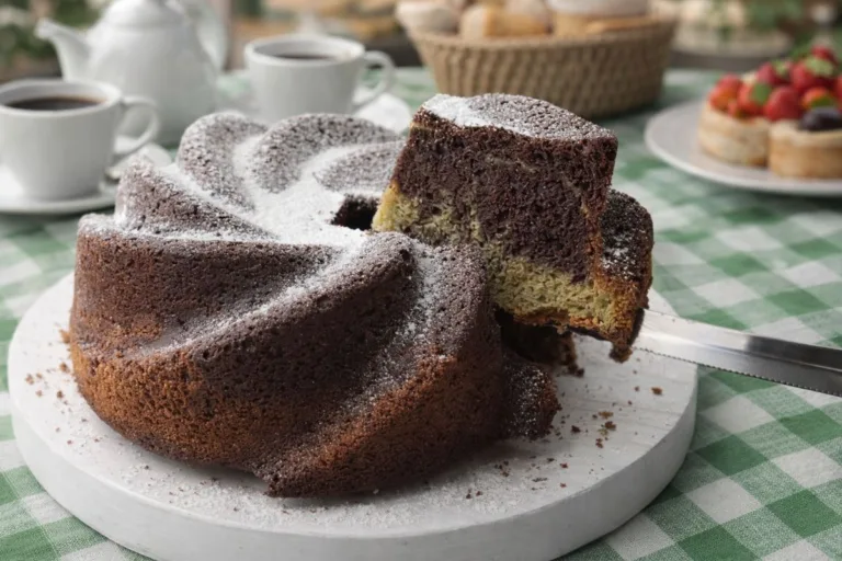 Imagem da Receita de Bolo de Hortelã com Chocolate.
