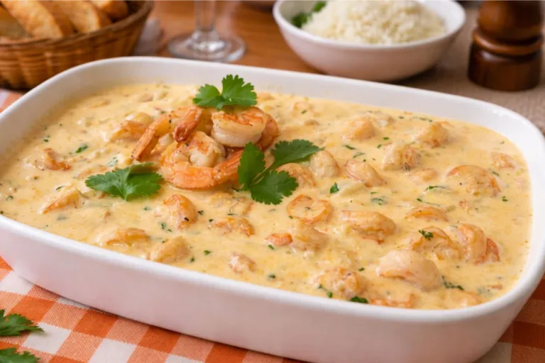 Imagem da Receita de Camarão Cremoso para a Páscoa.