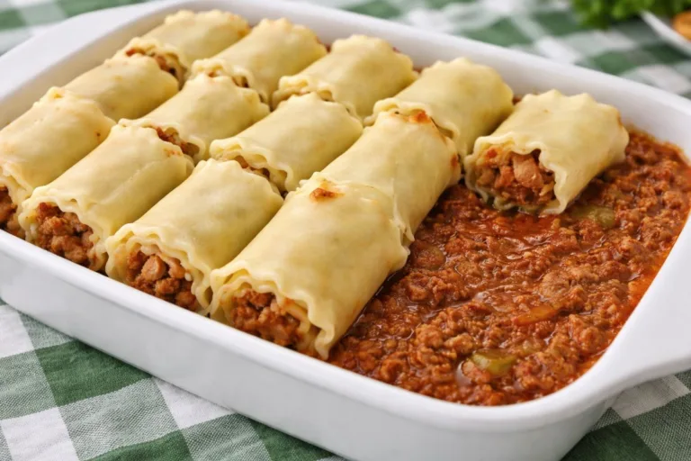 Imagem da Receita de Enroladinho de Lasanha para o Almoço de Domingo.