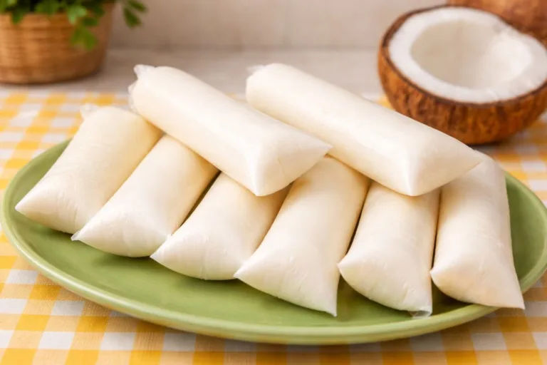 Imagem da Receita de Geladinho Cremoso de Coco com Leite Condensado.