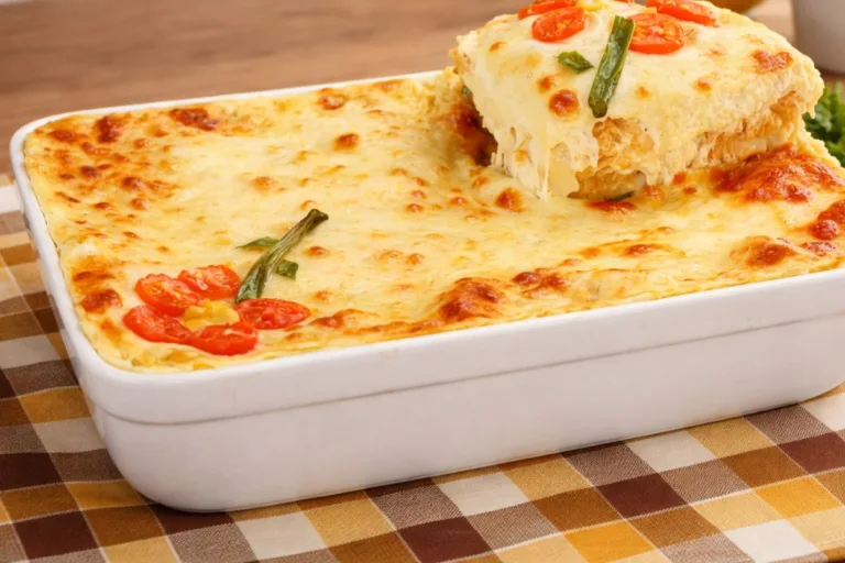 Imagem da receita de Lasanha de Frango com Creme de Milho - Receita para o Almoço de Domingo.