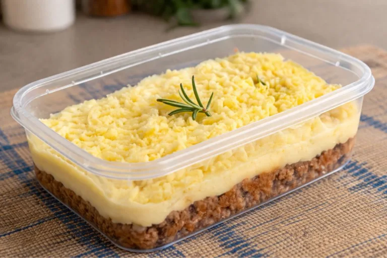 Imagem da Receita de Marmita para Congelar Quinta: Escondidinho de Carne Moída.