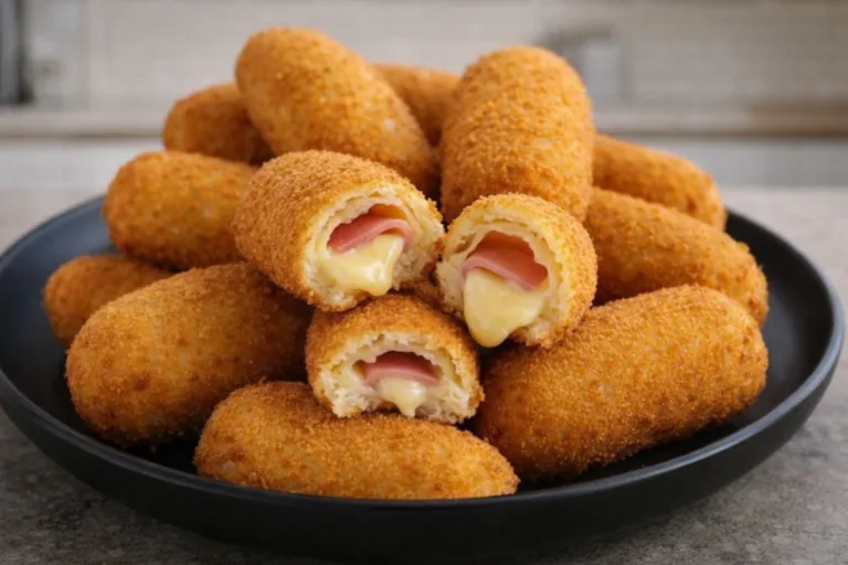 Imagem da Receita de Massa de Salgado Frito com Creme de Leite.