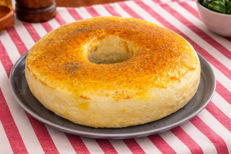 Imagem da Receita de Rosca de Forma com Frango e Queijo.