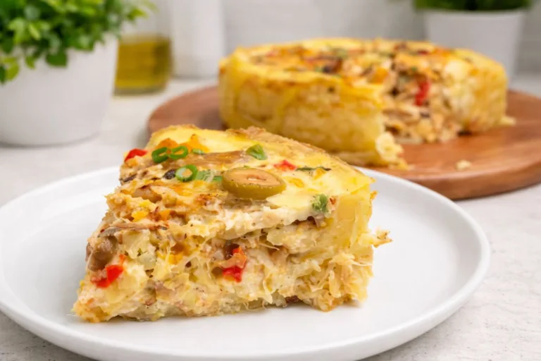 Imagem da Receita de Torta de Bacalhau Sem Glúten e Sem Lactose.