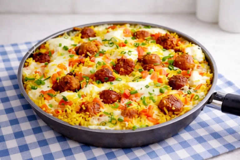 Imagem da Receita de Arroz Cremoso com Linguiça Frita.