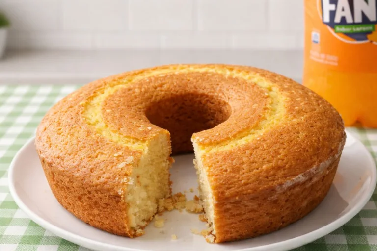 Imagem da Receita de Bolo Fanta Laranja de Liquidificador.