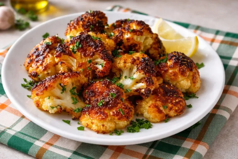 Imagem da Receita de Couve-Flor Crocante com Alho e Parmesão.