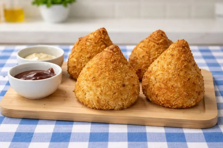 Imagem da Receita de Coxinha de Frango Fit na Airfryer.