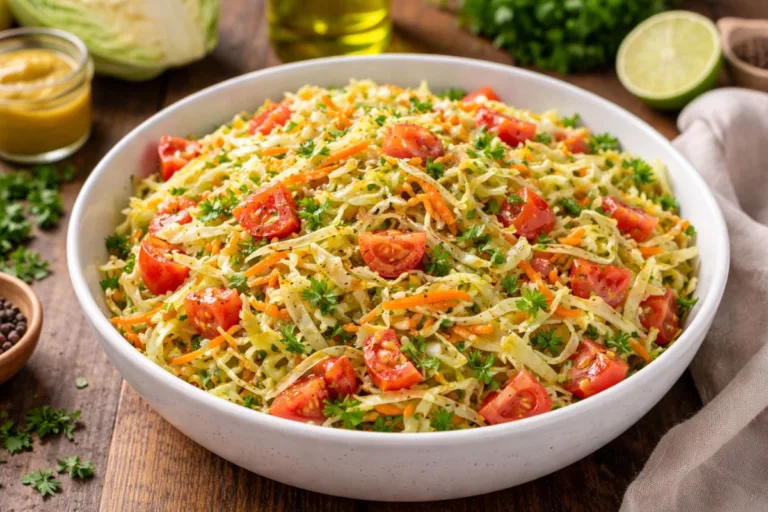 Imagem da Receita de Salada de Repolho com Molho de Mostarda.