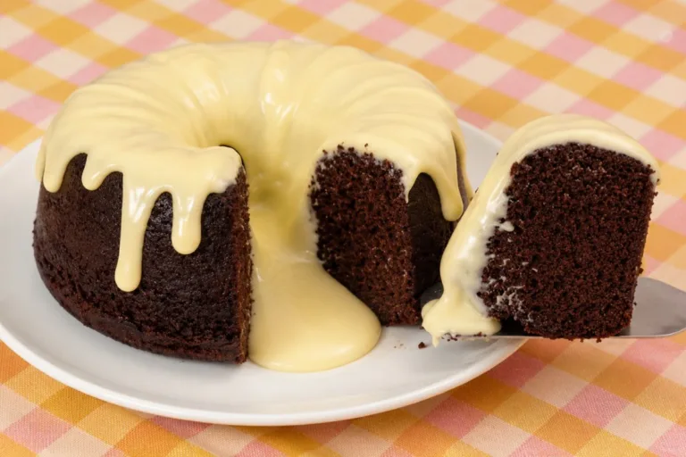 Imagem da Receita de Bolo de Chocolate com Cobertura de Leite Ninho.