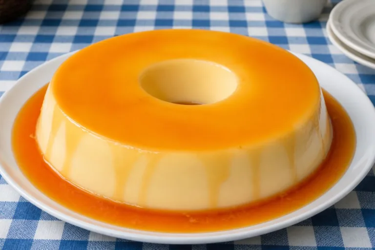 Imagem da Receita de Pudim de Leite Ninho Sem Forno e Sem Ovo.