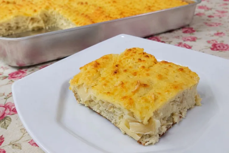 Imagem da Receita de Torta de Ricota com Palmito de Liquidificador.