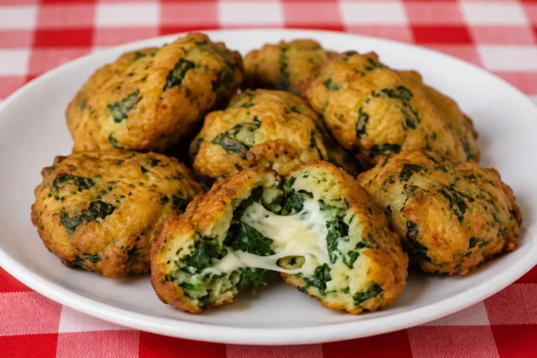 Imagem da Receita de Bolinho de Espinafre com Queijo.