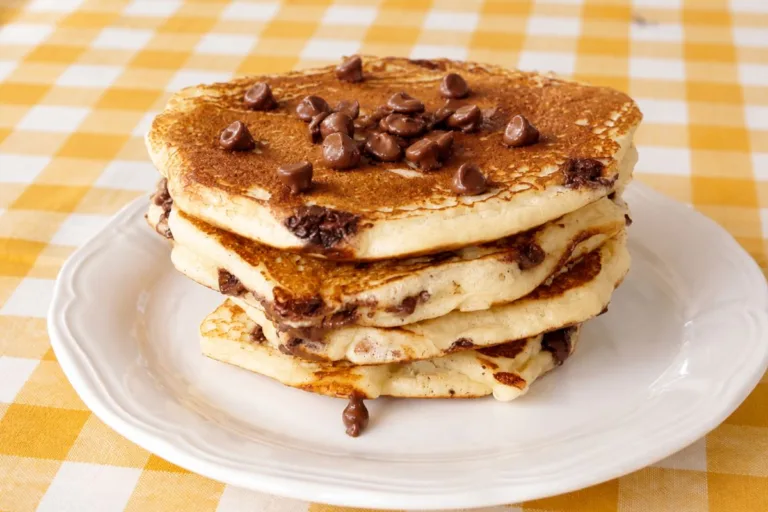 Imagem da Receita de Panqueca Americana com Gotas de Chocolate.