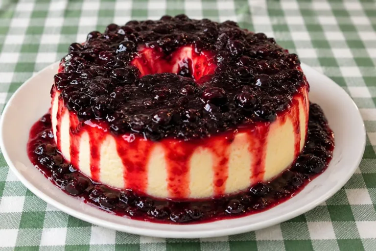 Imagem da Receita de Pudim de Ninho com Frutas Vermelhas.