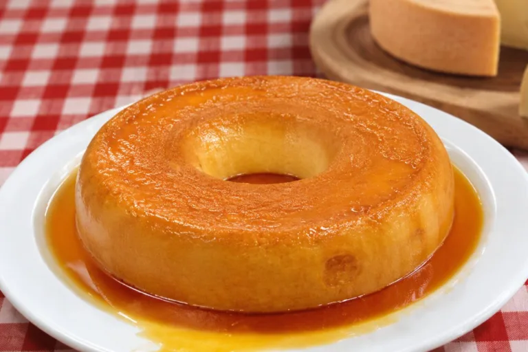 Imagem da Receita de Pudim de Queijo Canastra com Calda de Tangerina.