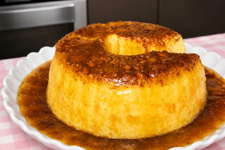 Imagem da Receita e Pudim de Rapadura com Paçoca.