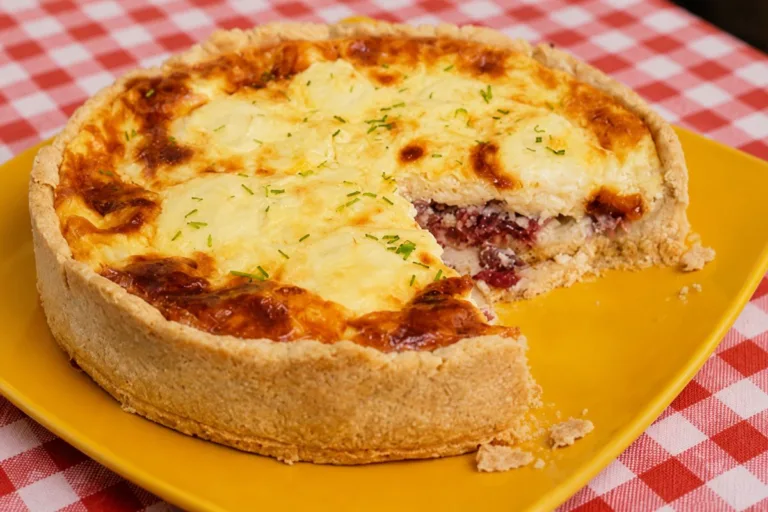 Imagem da Receita de Quiche de Carne Seca com Requeijão.