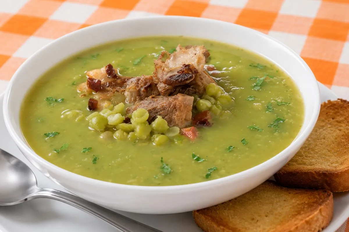 Imagem da Receita de Sopa de Ervilha com Costelinha de Porco.