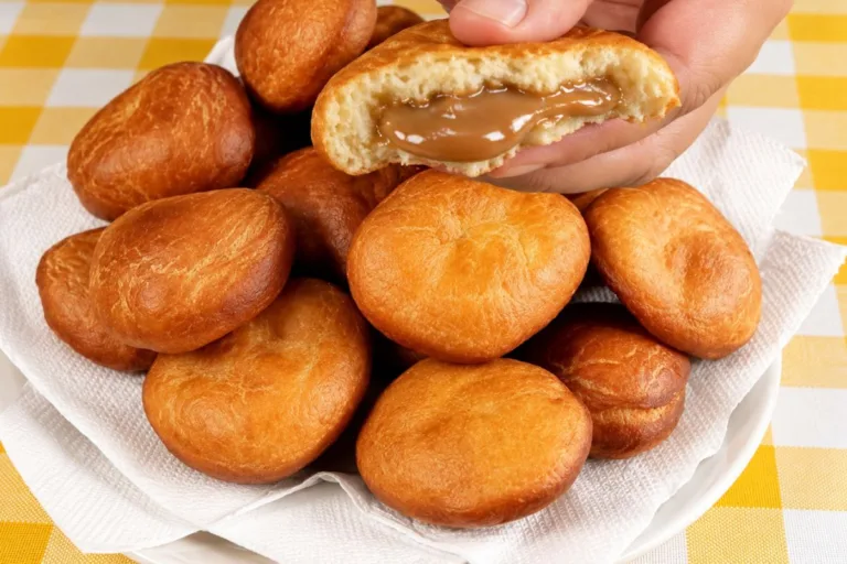Imagem da Receita de Bolinho Recheado Frito com Massa de Pão.