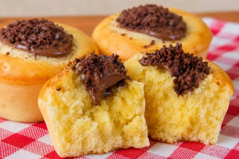 Imagem da Receita de Bolinho de Iogurte com Nutella na Airfryer.