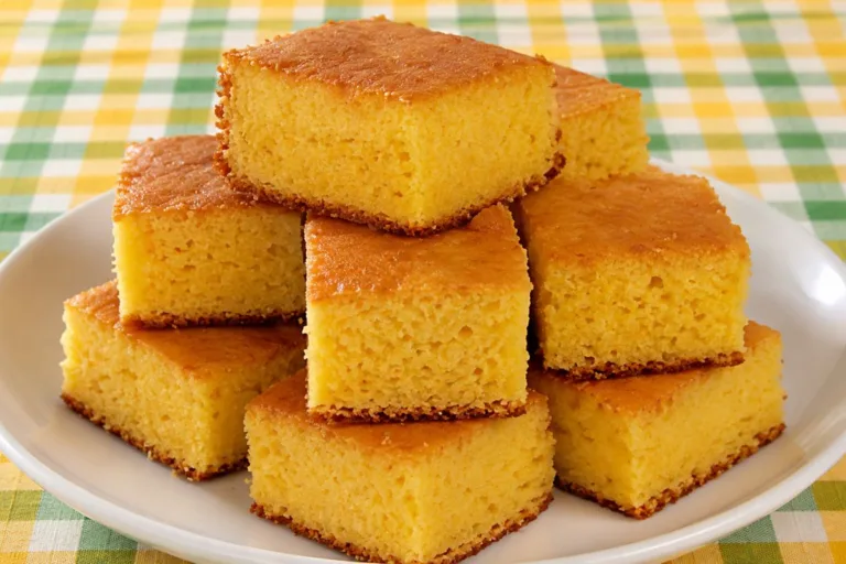 Imagem da Receita de Bolo de Milharina com Queijo e Coco.