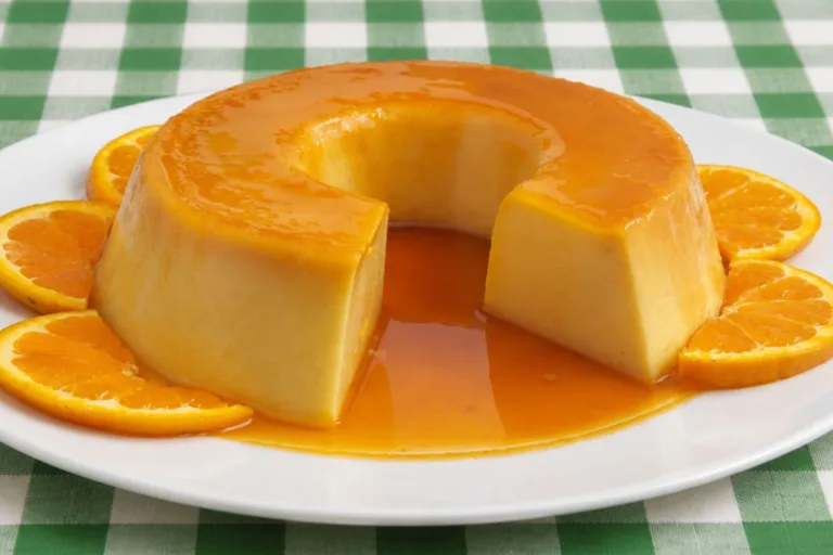 Imagem da Receita de Pudim de Tangerina com Leite Condensado.