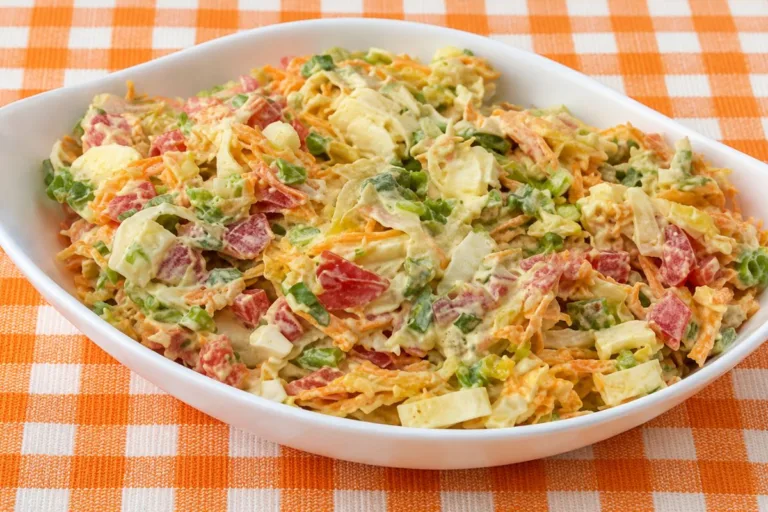 Imagem da Receita de Salada Cremosa de Palmito com Legumes.