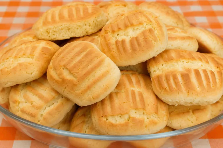 Imagem da Receita de Bolacha Caseira de Nata com Coco.
