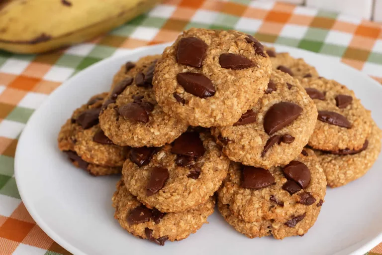 Imagem da Receita de Cookie Saudável de Banana com Chocolate.