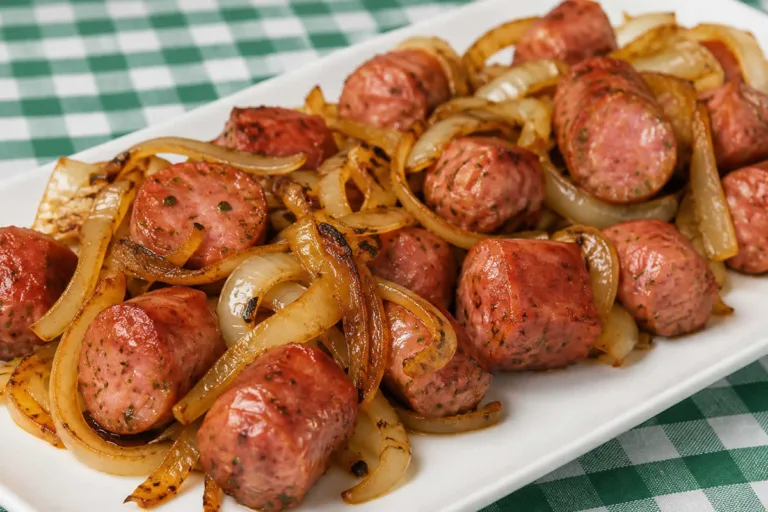 Imagem da Receita de Linguiça Toscana Acebolada na Airfryer.