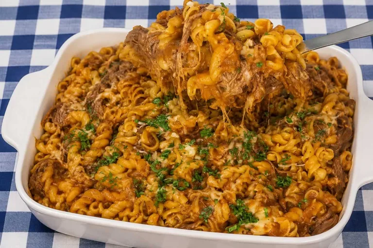 Imagem da Receita de Macarrão com Fraldinha Desfiada.