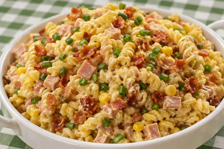 Imagem da Receita de Macarronese com Creme de Bacon.