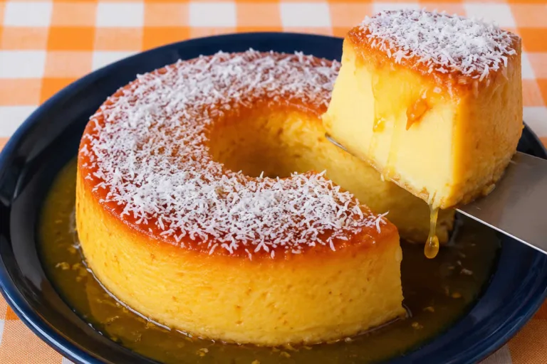 Imagem da Receita de Pudim de Flocão com Coco.