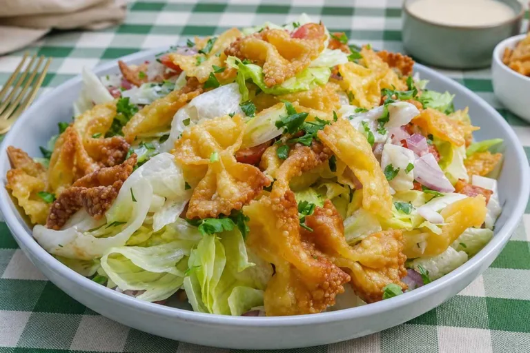 Imagem da Receita de Salada de Macarrão Gravatinha Crocante.