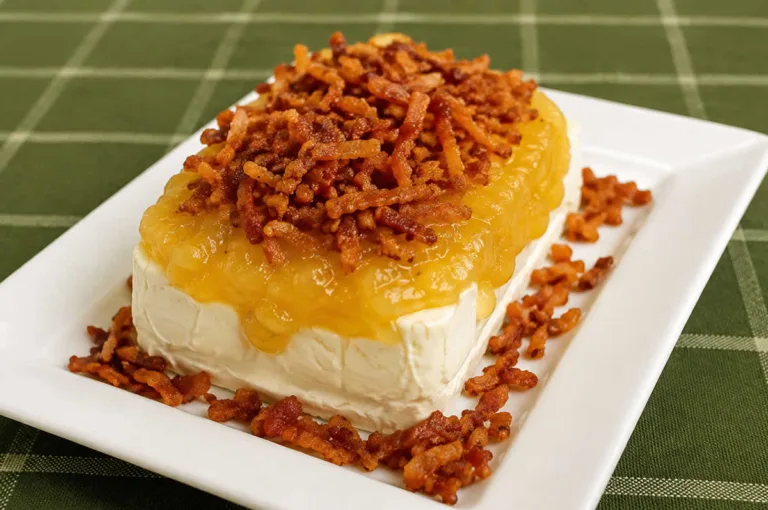 Imagem da Receita de Terrine de Cream Cheese com Geleia de Abacaxi e Bacon.