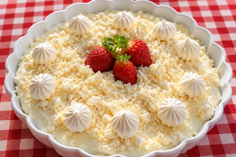 Imagem da Receita de Sobremesa 4 Leites com Morango e Suspiro.