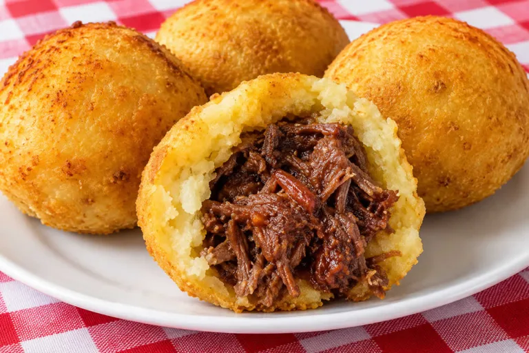 Imagem da receita de Bolinho Caipira de Costela com Mandioca.