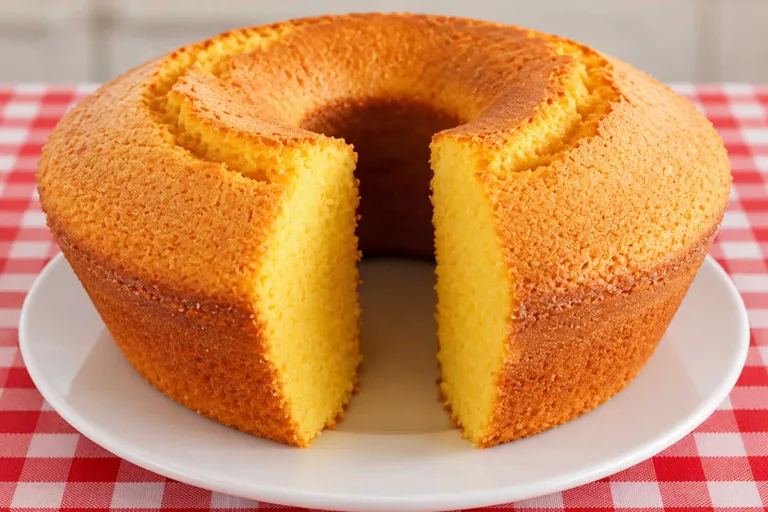 Imagem da receita de Bolo de Milharina com Laranja Feito no Liquidificador.