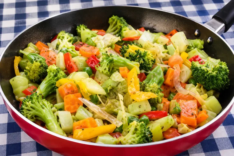 Imagem da Receita de Legumes Salteados na Frigideira para o Jantar.